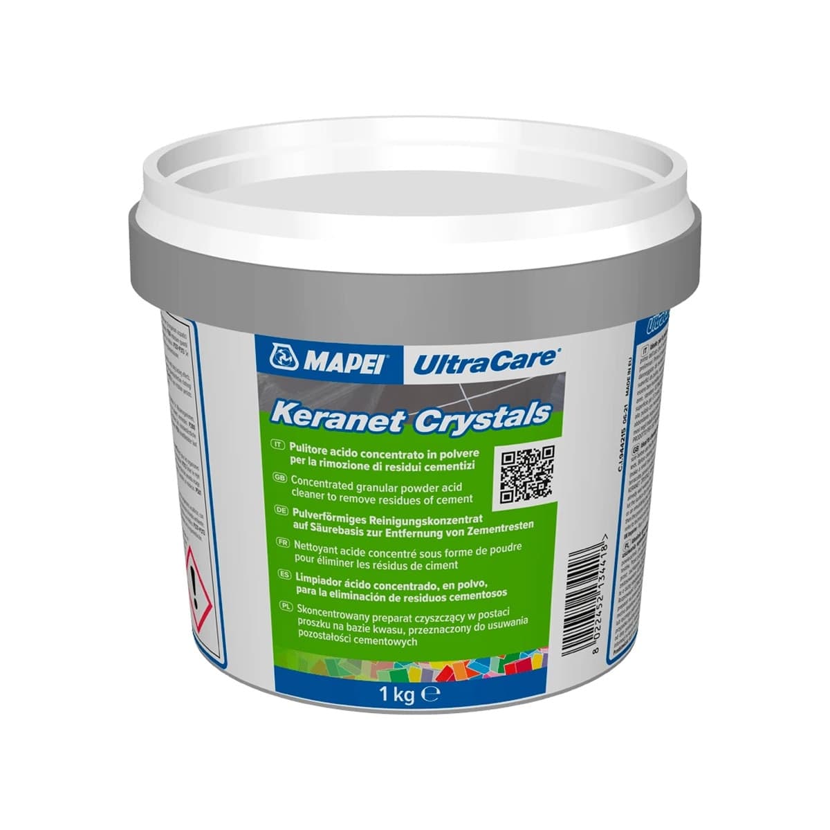 Mapei-UltraCare-Keranet-Crystals:-Detergente-Acido-per-Cemento-e-Calcare-1Kg