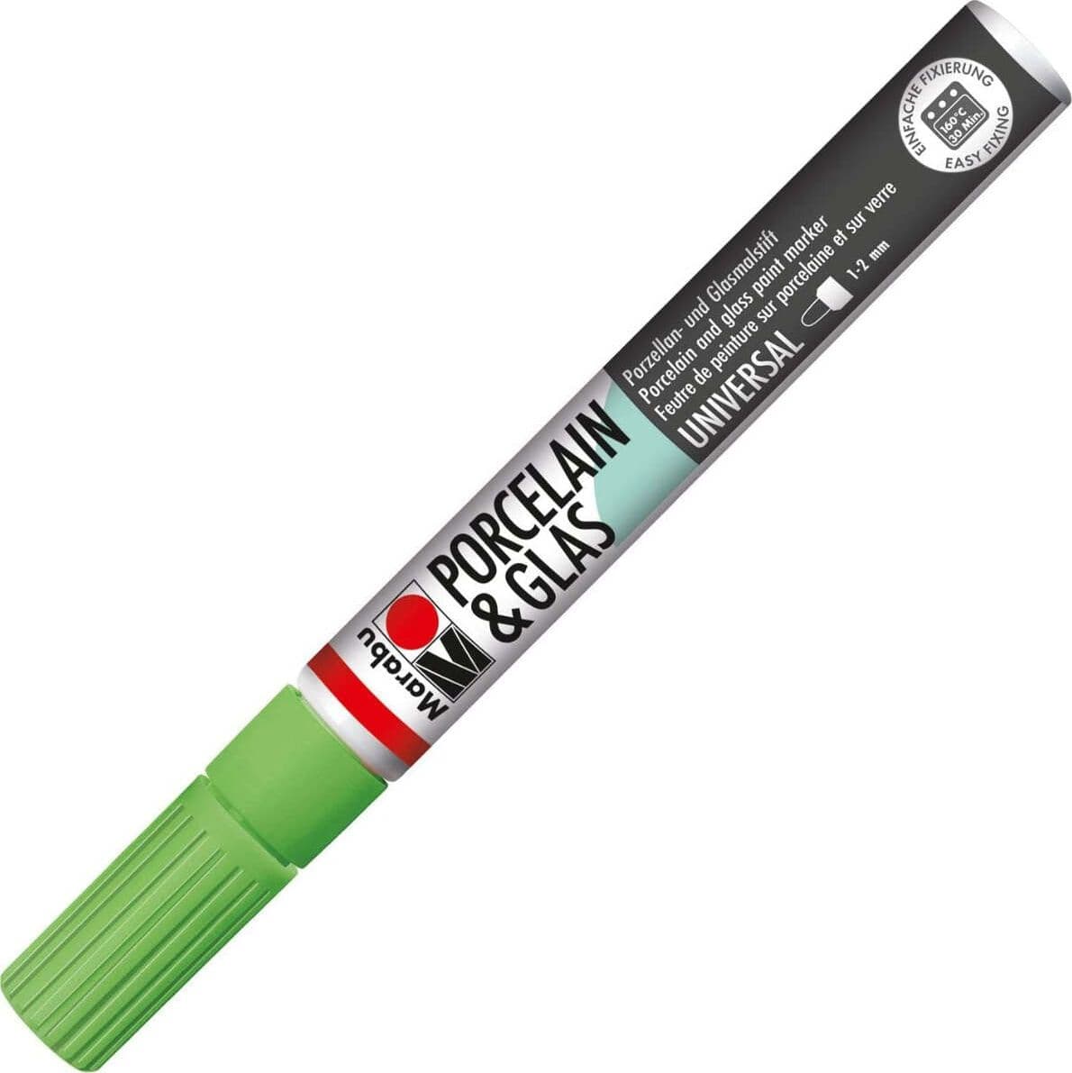 MARABU - PENNARELLO PER PORCELLANA E VETRO 1-2MM VERDE MELA 158