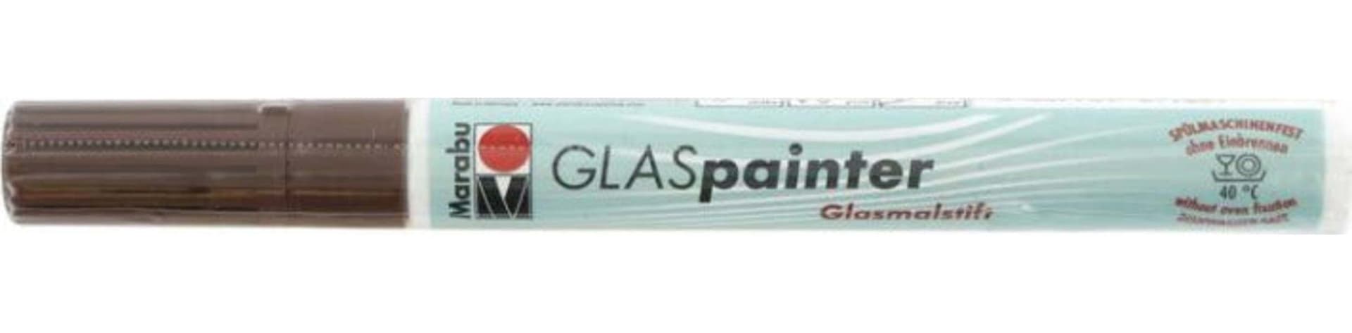 MARABU---PENNARELLO-PUNTA-1-2MM-PER-VETRO-E-PORCELLANA-20ML---COLORE-MARRONE-CACAO-295-*
