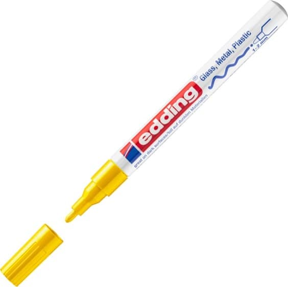 Marcatore 751 a vernice - punta fine da 1 0 a 2 0mm - giallo - Edding Cancelleria e prodotti per ufficio/Penne matite scrittura e correzione/Marcatori ed evidenziatori/Pennarelli indelebili e marcatori Eurocartuccia - Pavullo, Commerciovirtuoso.it