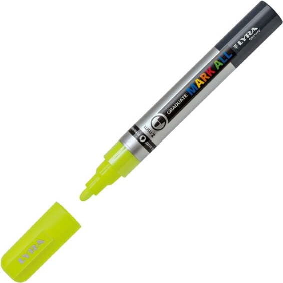 Marcatore a base d'acqua Graduate Mark All - punta tonda 2mm - giallo fluo - Lyra Cancelleria e prodotti per ufficio/Penne matite scrittura e correzione/Marcatori ed evidenziatori/Pennarelli indelebili e marcatori Eurocartuccia - Pavullo, Commerciovirtuoso.it