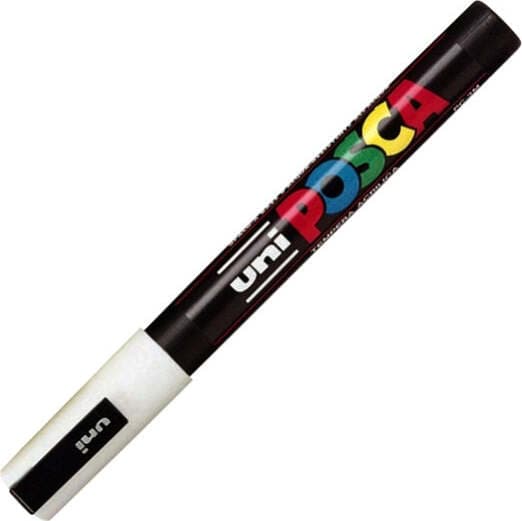 Marcatore a base d'acqua Uni Posca PC3M - punta fine da 0 9mm a 1 3mm - bianco - Uni Mitsubishi Cancelleria e prodotti per ufficio/Penne matite scrittura e correzione/Marcatori ed evidenziatori/Pennarelli indelebili e marcatori Eurocartuccia - Pavullo, Commerciovirtuoso.it
