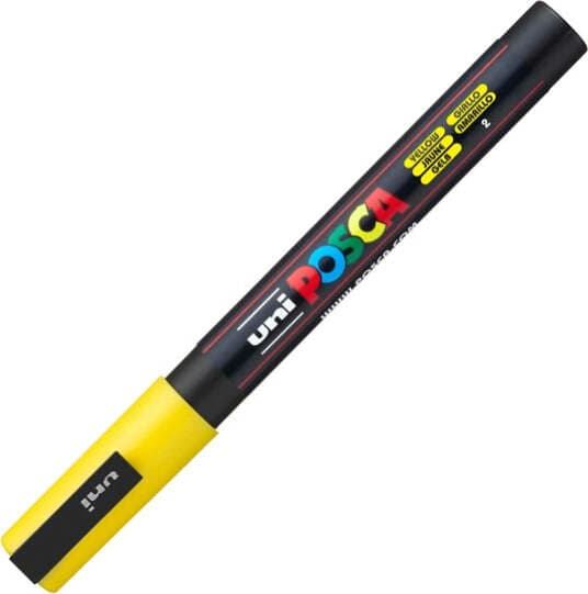 Marcatore a base d'acqua Uni Posca PC3M - punta fine da 0 9mm a 1 3mm - giallo - Uni Mitsubishi Cancelleria e prodotti per ufficio/Penne matite scrittura e correzione/Marcatori ed evidenziatori/Pennarelli indelebili e marcatori Eurocartuccia - Pavullo, Commerciovirtuoso.it