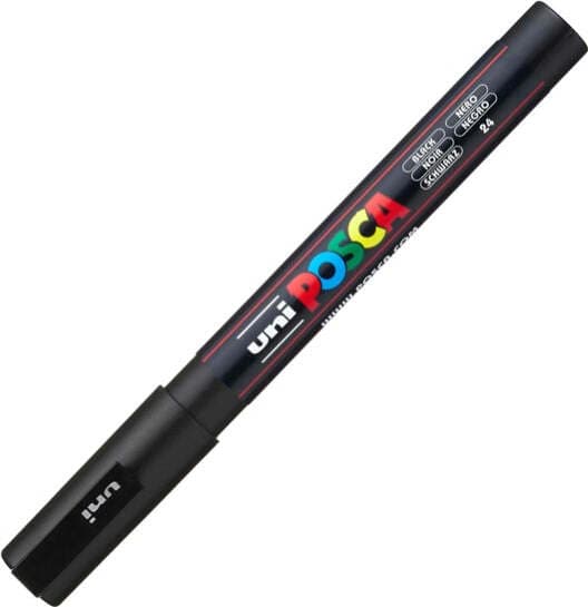 Marcatore a base d'acqua Uni Posca PC3M - punta fine da 0 9mm a 1 3mm - nero - Uni Mitsubishi Cancelleria e prodotti per ufficio/Penne matite scrittura e correzione/Marcatori ed evidenziatori/Pennarelli indelebili e marcatori Eurocartuccia - Pavullo, Commerciovirtuoso.it