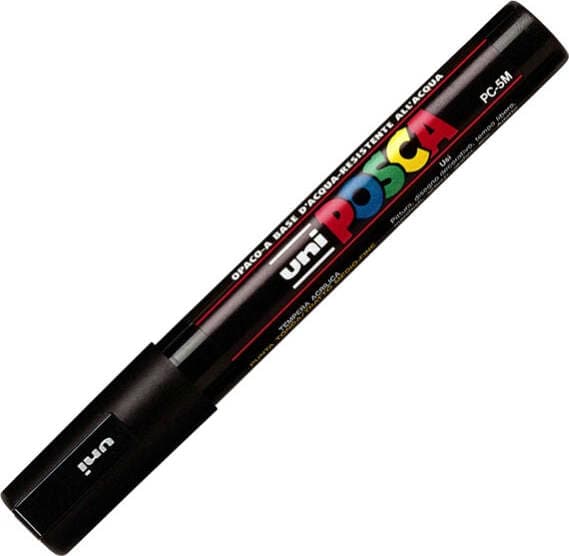 Marcatore a base d'acqua Uni Posca PC5M - punta tonda media da 1 8mm a 2 5mm - nero - Uni Mitsubishi Cancelleria e prodotti per ufficio/Penne matite scrittura e correzione/Marcatori ed evidenziatori/Pennarelli indelebili e marcatori Eurocartuccia - Pavullo, Commerciovirtuoso.it