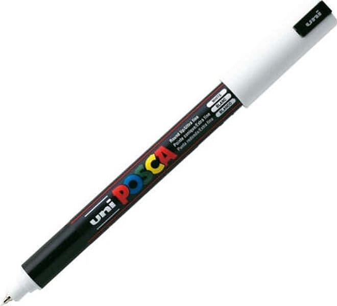 Marcatore a base d'acqua Uni Posca Pen PC1M - punta extra fine 0 7mm - bianco - Uni Mitsubishi Cancelleria e prodotti per ufficio/Penne matite scrittura e correzione/Marcatori ed evidenziatori/Pennarelli indelebili e marcatori Eurocartuccia - Pavullo, Commerciovirtuoso.it