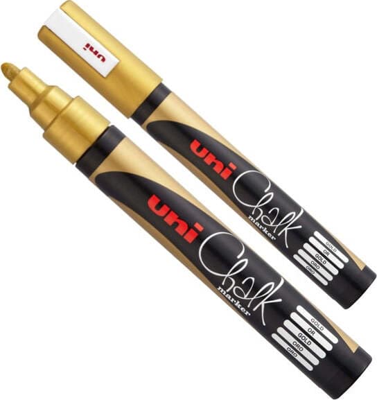 Marcatore a gesso liquido Uni Chalk Marker - punta tonda da 1 80-2 50mm - oro - Uni Mitsubishi Cancelleria e prodotti per ufficio/Penne matite scrittura e correzione/Marcatori ed evidenziatori/Pennarelli indelebili e marcatori Eurocartuccia - Pavullo, Commerciovirtuoso.it