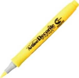Marcatore Decorite - punta pennello - giallo - Artline Cancelleria e prodotti per ufficio/Penne matite scrittura e correzione/Marcatori ed evidenziatori/Pennarelli indelebili e marcatori Eurocartuccia - Pavullo, Commerciovirtuoso.it