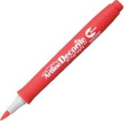 Marcatore Decorite - punta pennello - rosso - Artline Cancelleria e prodotti per ufficio/Penne matite scrittura e correzione/Marcatori ed evidenziatori/Pennarelli indelebili e marcatori Eurocartuccia - Pavullo, Commerciovirtuoso.it
