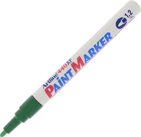 Marcatore permanente A 440 - a vernice - punta tonda fine - 1 2 mm - verde - Artline Cancelleria e prodotti per ufficio/Penne matite scrittura e correzione/Marcatori ed evidenziatori/Pennarelli indelebili e marcatori Eurocartuccia - Pavullo, Commerciovirtuoso.it