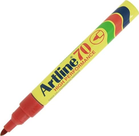 Marcatore permanente A 70 - punta tonda - 1 50 mm - rosso - Artiline Cancelleria e prodotti per ufficio/Penne matite scrittura e correzione/Marcatori ed evidenziatori/Pennarelli indelebili e marcatori Eurocartuccia - Pavullo, Commerciovirtuoso.it