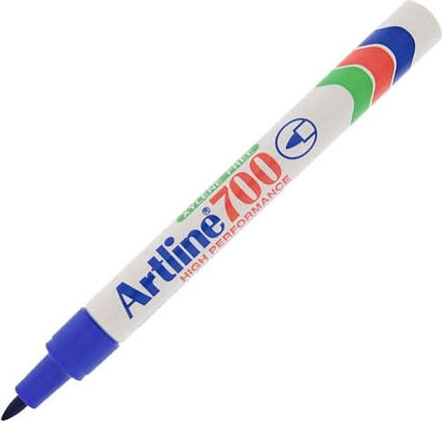 Marcatore permanente A 700 - punta tonda - 0 70 mm - blu - Artline Cancelleria e prodotti per ufficio/Penne matite scrittura e correzione/Marcatori ed evidenziatori/Pennarelli indelebili e marcatori Eurocartuccia - Pavullo, Commerciovirtuoso.it