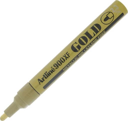 Marcatore permanente A 900 - a vernice - punta tonda - 2 3 mm - oro - Artline Cancelleria e prodotti per ufficio/Penne matite scrittura e correzione/Marcatori ed evidenziatori/Pennarelli indelebili e marcatori Eurocartuccia - Pavullo, Commerciovirtuoso.it
