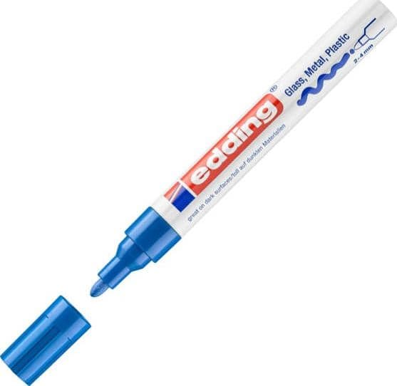 Marcatore permanente a vernice 750 - punta 2 - 4 mm - blu - Edding Cancelleria e prodotti per ufficio/Penne matite scrittura e correzione/Marcatori ed evidenziatori/Pennarelli indelebili e marcatori Eurocartuccia - Pavullo, Commerciovirtuoso.it