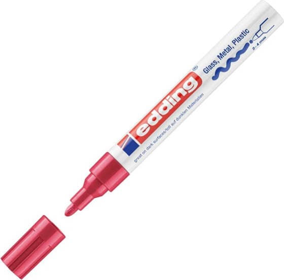 Marcatore permanente a vernice 750 - punta 2 - 4 mm - rosso - Edding Cancelleria e prodotti per ufficio/Penne matite scrittura e correzione/Marcatori ed evidenziatori/Pennarelli indelebili e marcatori Eurocartuccia - Pavullo, Commerciovirtuoso.it