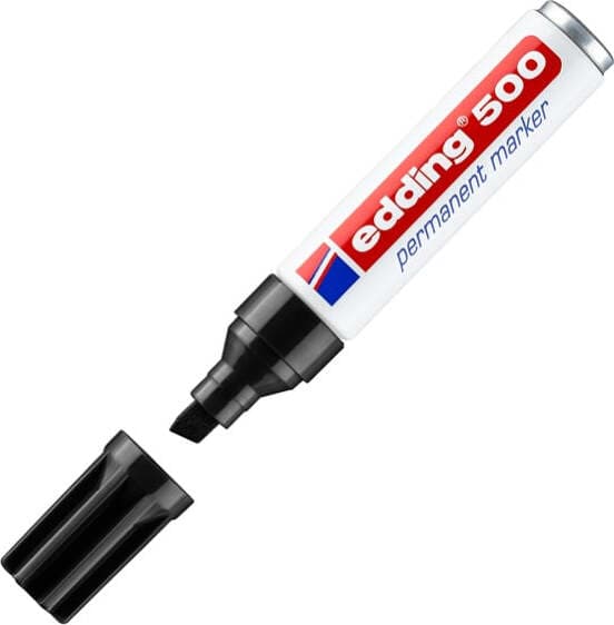 Marcatore permanente Edding 500 - punta da 2 00-7 00mm - nero - Edding Cancelleria e prodotti per ufficio/Penne matite scrittura e correzione/Marcatori ed evidenziatori/Pennarelli indelebili e marcatori Eurocartuccia - Pavullo, Commerciovirtuoso.it