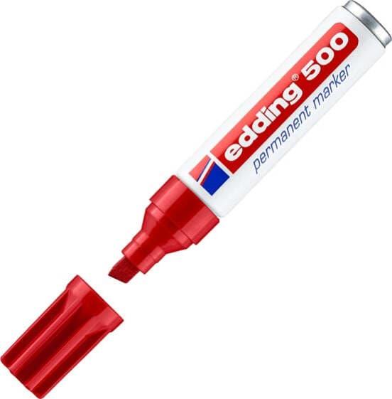 Marcatore permanente Edding 500 - punta da 2 00-7 00mm - rosso - Edding Cancelleria e prodotti per ufficio/Penne matite scrittura e correzione/Marcatori ed evidenziatori/Pennarelli indelebili e marcatori Eurocartuccia - Pavullo, Commerciovirtuoso.it