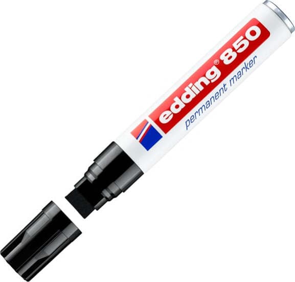 Marcatore permanente Edding 850 - punta 5 - 16 mm - nero - Edding Cancelleria e prodotti per ufficio/Penne matite scrittura e correzione/Marcatori ed evidenziatori/Pennarelli indelebili e marcatori Eurocartuccia - Pavullo, Commerciovirtuoso.it