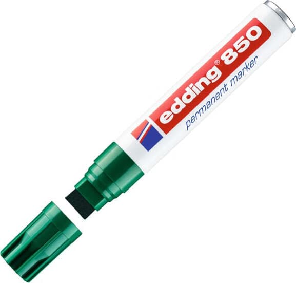 Marcatore permanente Edding 850 - punta 5 - 16 mm - verde - Edding Cancelleria e prodotti per ufficio/Penne matite scrittura e correzione/Marcatori ed evidenziatori/Pennarelli indelebili e marcatori Eurocartuccia - Pavullo, Commerciovirtuoso.it
