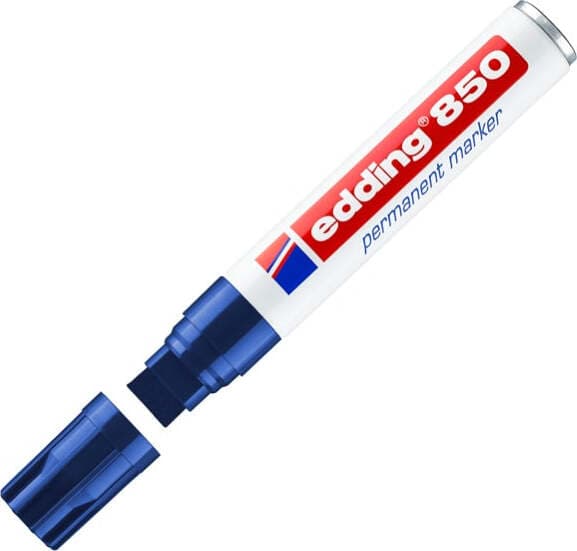 Marcatore permanente Edding 850 - punta 5 -16 mm - blu - Edding Cancelleria e prodotti per ufficio/Penne matite scrittura e correzione/Marcatori ed evidenziatori/Pennarelli indelebili e marcatori Eurocartuccia - Pavullo, Commerciovirtuoso.it
