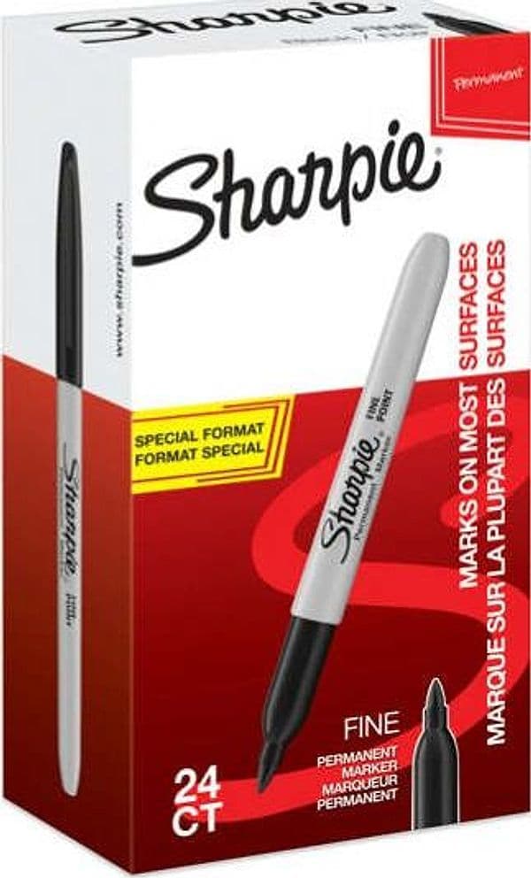 Marcatore permanente fine - punta conica 1 0 mm - nero - Sharpie - value pack 20 + 4 pezzi Cancelleria e prodotti per ufficio/Penne matite scrittura e correzione/Marcatori ed evidenziatori/Pennarelli indelebili e marcatori Eurocartuccia - Pavullo, Commerciovirtuoso.it