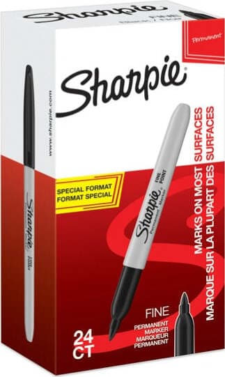 Marcatore permanente fine - punta conica 1 0 mm - nero - Sharpie - value pack 20 + 4 pezzi Cancelleria e prodotti per ufficio/Penne matite scrittura e correzione/Marcatori ed evidenziatori/Pennarelli indelebili e marcatori Eurocartuccia - Pavullo, Commerciovirtuoso.it