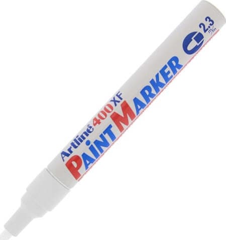 Marcatore perrmanente A 400 - a vernice - punta tonda - 2 3 mm - bianco - Artline Cancelleria e prodotti per ufficio/Penne matite scrittura e correzione/Marcatori ed evidenziatori/Pennarelli indelebili e marcatori Eurocartuccia - Pavullo, Commerciovirtuoso.it