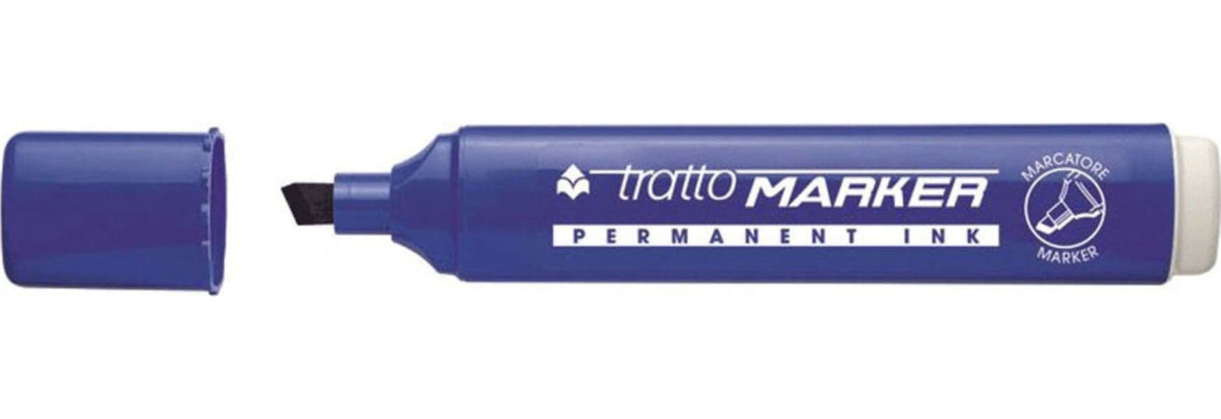 Marcatore-tratto-marker-punta-a-scalpello-Blu-20-pezzi