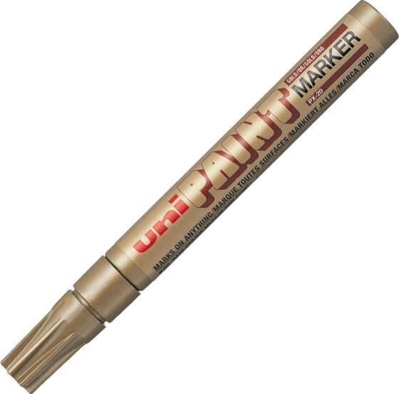 Marcatore Uni Paint PX20 - punta 2 8mm - oro - Uni Mitsubishi Cancelleria e prodotti per ufficio/Penne matite scrittura e correzione/Marcatori ed evidenziatori/Pennarelli indelebili e marcatori Eurocartuccia - Pavullo, Commerciovirtuoso.it