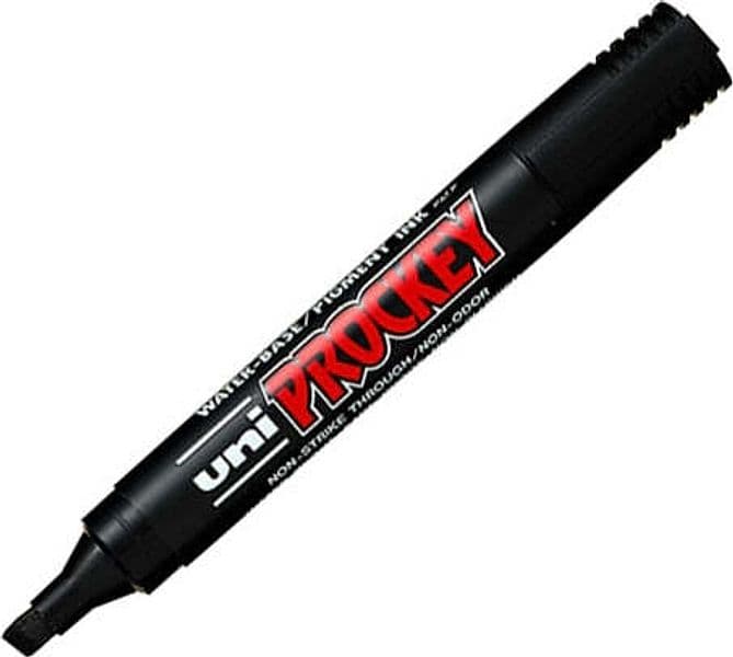 Marcatore Uni Prockey M126 - punta a scalpello 1 00-5 70mm - nero - Uni Mitsubishi Cancelleria e prodotti per ufficio/Penne matite scrittura e correzione/Marcatori ed evidenziatori/Pennarelli indelebili e marcatori Eurocartuccia - Pavullo, Commerciovirtuoso.it