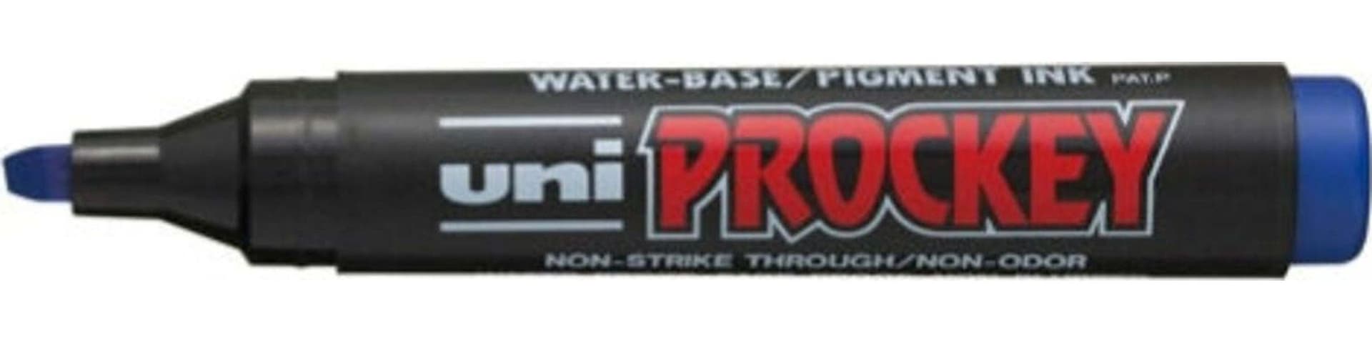 Marcatore Uni Prockey M126 - punta a scalpello da 1 00-5 70mm - blu - Uni Mitsubishi Cancelleria e prodotti per ufficio/Penne matite scrittura e correzione/Marcatori ed evidenziatori/Pennarelli indelebili e marcatori Eurocartuccia - Pavullo, Commerciovirtuoso.it