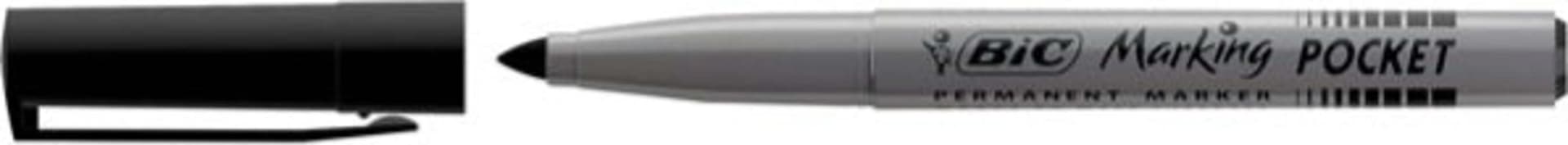 Marcatori permanente Marking a base d'alcool - punta pocket tonda 1 10mm - nero - Bic - conf. 12 pezzi Cancelleria e prodotti per ufficio/Penne matite scrittura e correzione/Marcatori ed evidenziatori/Pennarelli indelebili e marcatori Eurocartuccia - Pavullo, Commerciovirtuoso.it