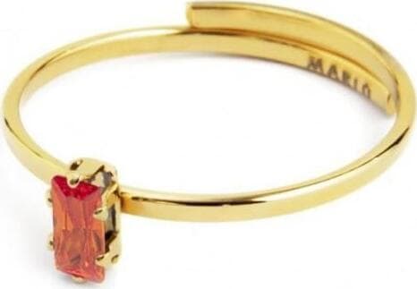 Marlù---ANELLO-CON-CRISTALLO-BAGUETTE-ARANCIONE-PVD-ORO