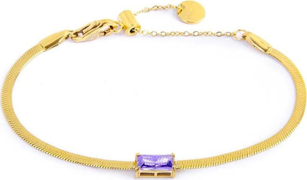 Marlù---Bracciale-catena-snake-con-zircone-baguette