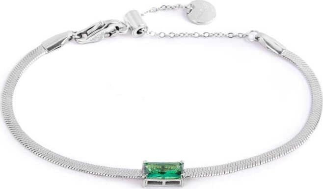 Marlù---Bracciale-catena-snake-con-zircone-baguette