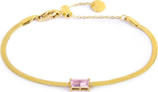 Marlù---Bracciale-catena-snake-con-zircone-baguette