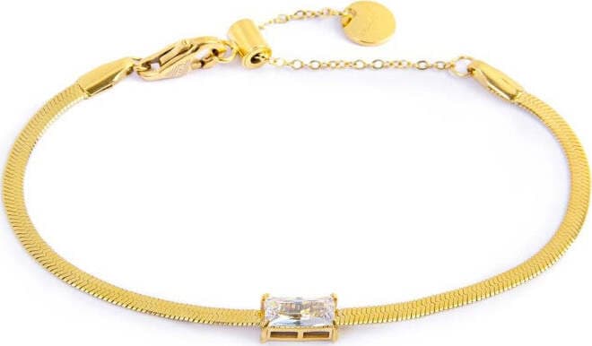 Marlù---Bracciale-catena-snake-con-zircone-baguette