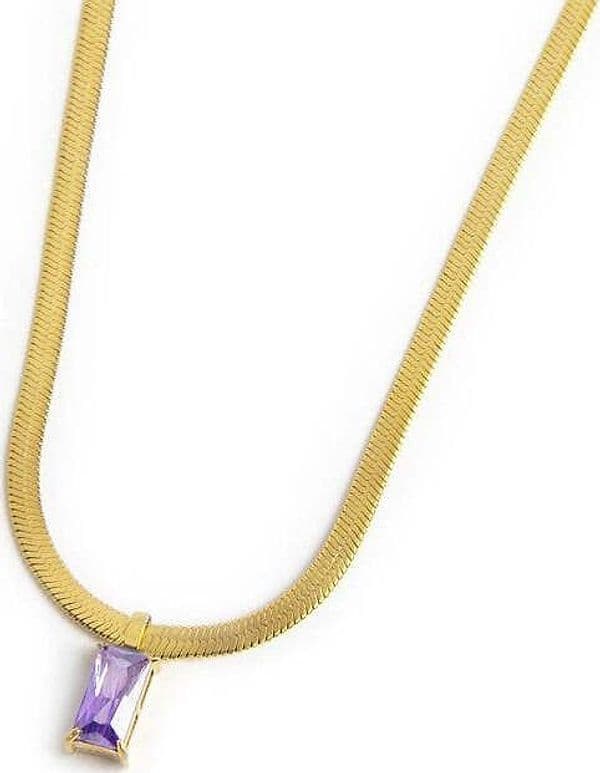 Marlù---Collana-catena-snake-con-zircone-baguette
