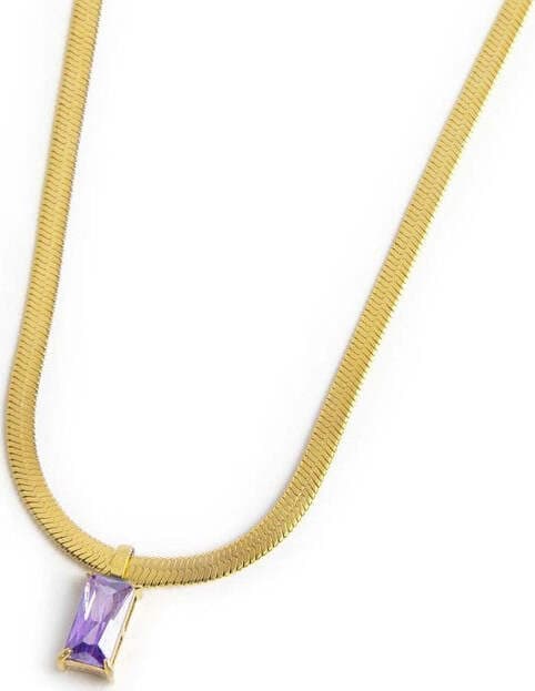 Marlù---Collana-catena-snake-con-zircone-baguette