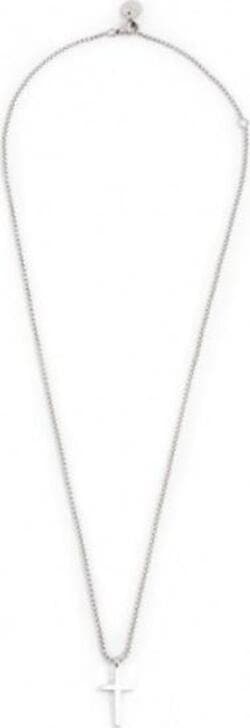 Marlù---COLLANA-CON-PENDENTE-A-CROCE-CON-TRAMA-E-CRISTALLO-NERO-ACCIAIO