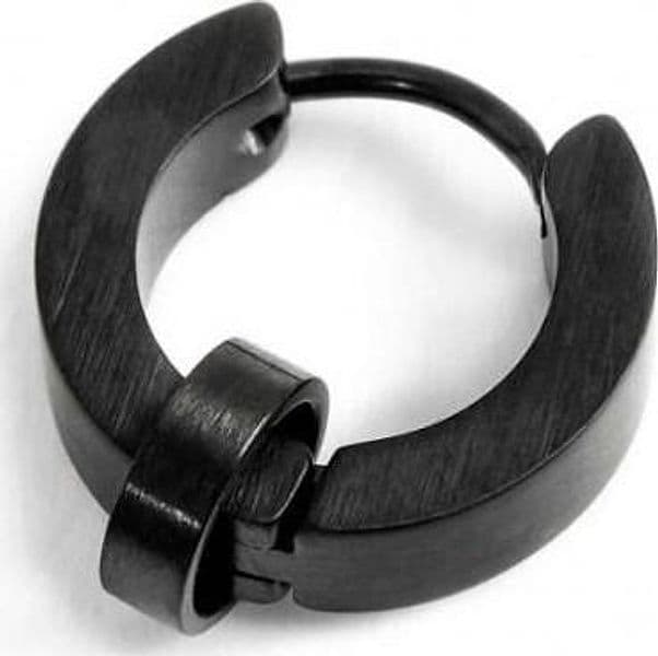 Marlù---MONO-ORECCHINO-CERCHIO-PVD-NERO-CRISTALLI-14MM-SP-3,80MM-CON-ANELLO