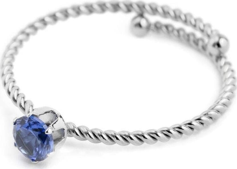 MARLÙ-ANELLO-CON-CRISTALLO-BLU-4-MM-ACCIAIO