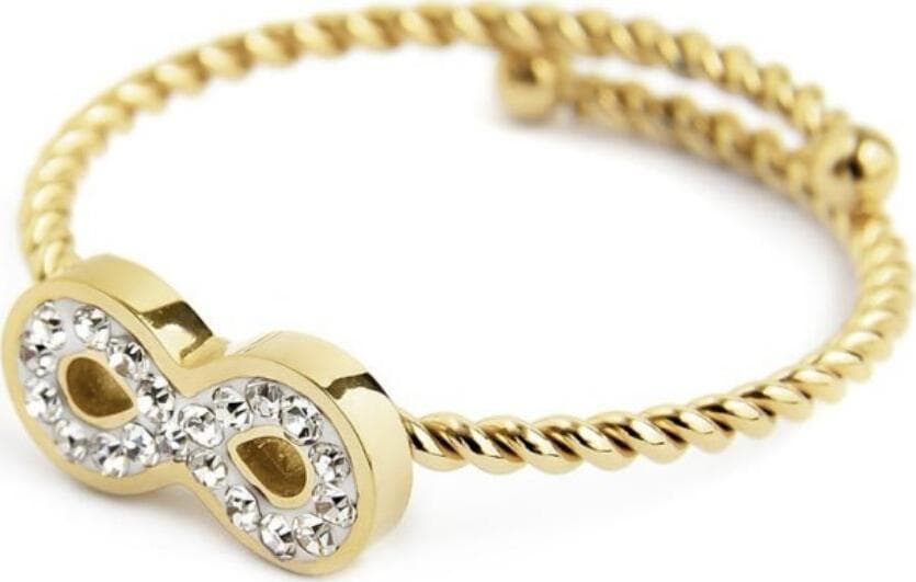MARLÙ-ANELLO-INFINITO-CON-CRISTALLI-BIANCHI-PVD-ORO