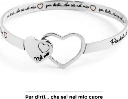 Marlù-BRACCIALE-ACCIAIO-RIGIDO-NEL-MIO-CUORE