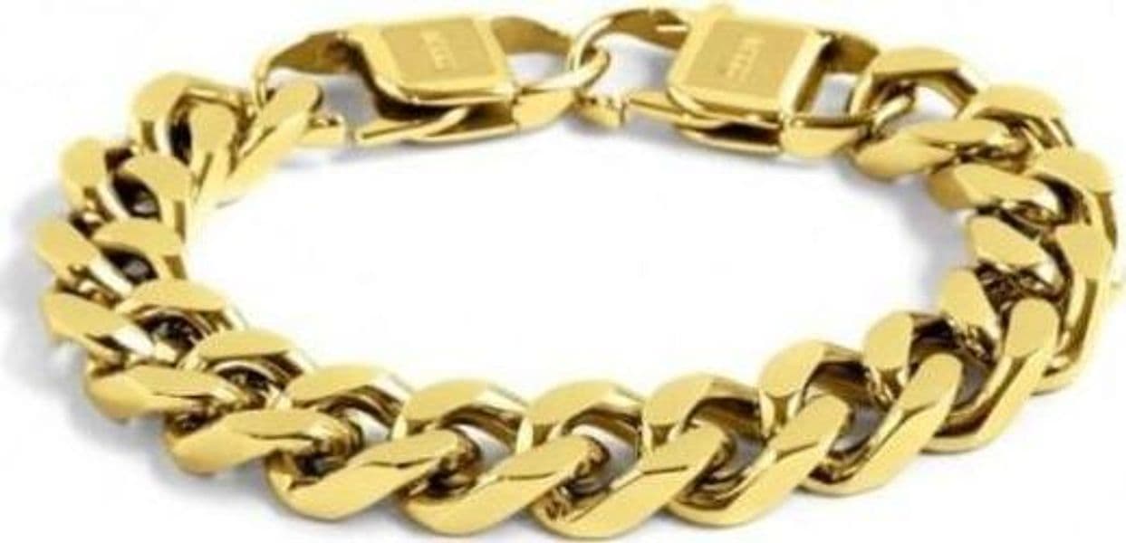 Marlù-BRACCIALE-CATENA-GRUMETTA-12MM-PVD-ORO