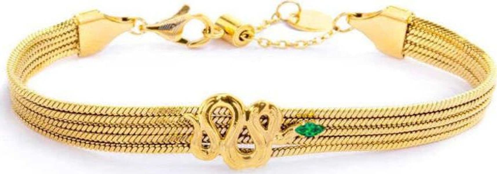 Marlù-Bracciale-catena-multifilo-con-serpente-e-zircone