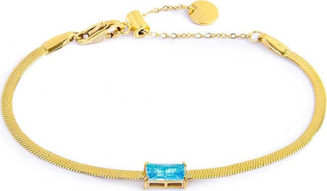 Marlù-Bracciale-catena-snake-con-zircone-baguette