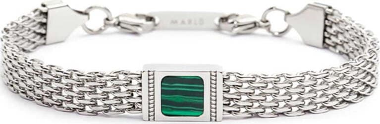 Marlù-Bracciale-con-pietra-centrale-catena-mesh