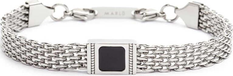Marlù-Bracciale-con-pietra-centrale-catena-mesh