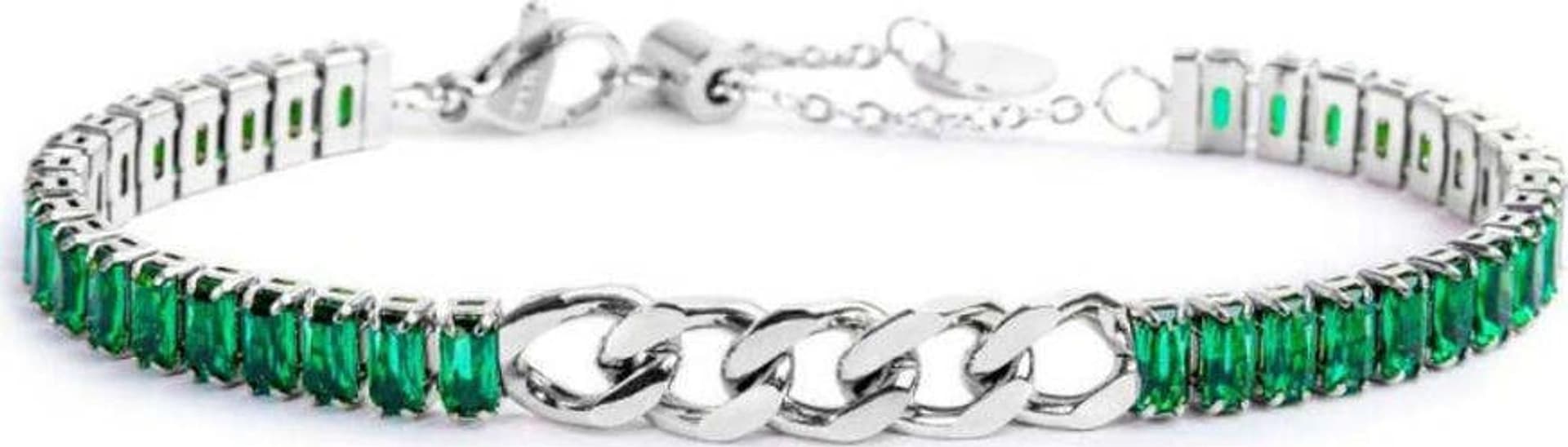 Marlù-Bracciale-tennis-cristalli-baguette-con-catena-grumetta-centrale